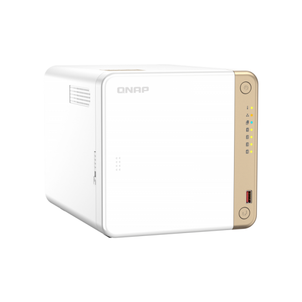 QNAP TS-462-4G server NAS e di archiviazione Tower Collegamento ethernet LAN Bianco N4505 - Disponibile in 6-7 giorni lavorativi