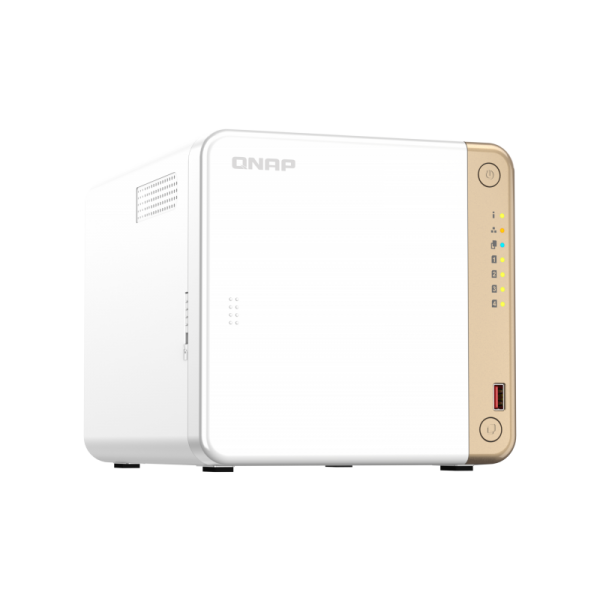 QNAP TS-462-4G server NAS e di archiviazione Tower Collegamento ethernet LAN Bianco N4505 - Disponibile in 6-7 giorni lavorativi