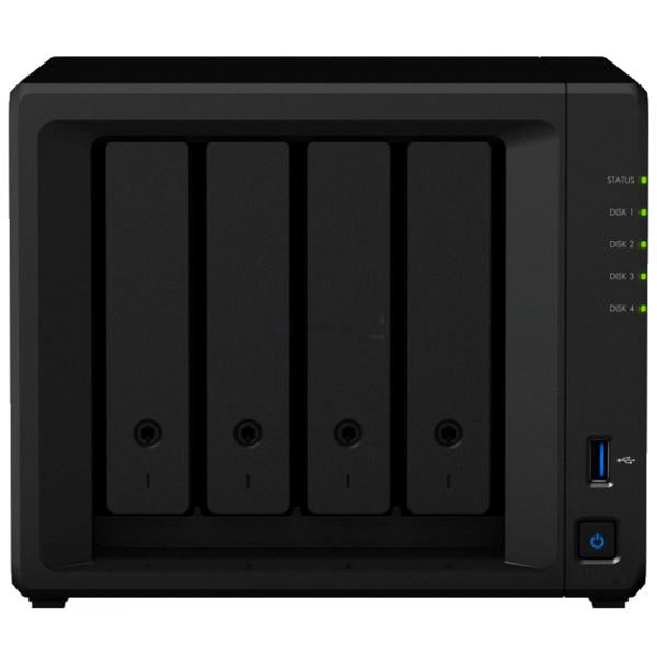 SYNOLOGY NAS TOWER 4BAY 2.5"/3.5" SSD/HDD SATA, 2xSSD NVME M.2 2280, INTEL CELERON J4125 2CORE 2.0GH - Disponibile in 3-4 giorni lavorativi