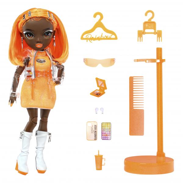 Rainbow High - Mannequin Doll - Michelle St Charles (Fluo Orange) 5 Series - Disponibile in 3-4 giorni lavorativi