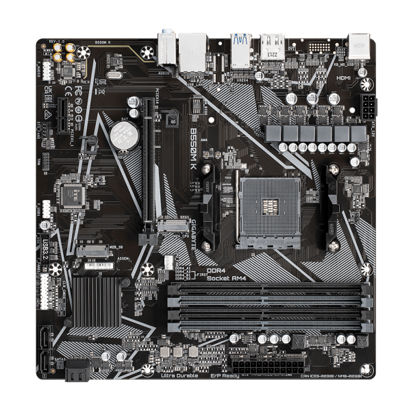 Scheda Madre Gigabyte B550M K 1.0 AMD B550 AMD AMD AM4 - Disponibile in 3-4 giorni lavorativi