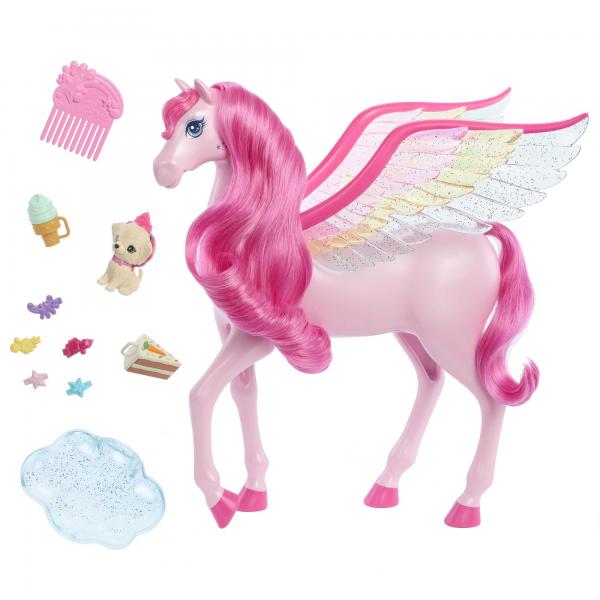 Cavallo Barbie Pegasus Rosa - Disponibile in 3-4 giorni lavorativi