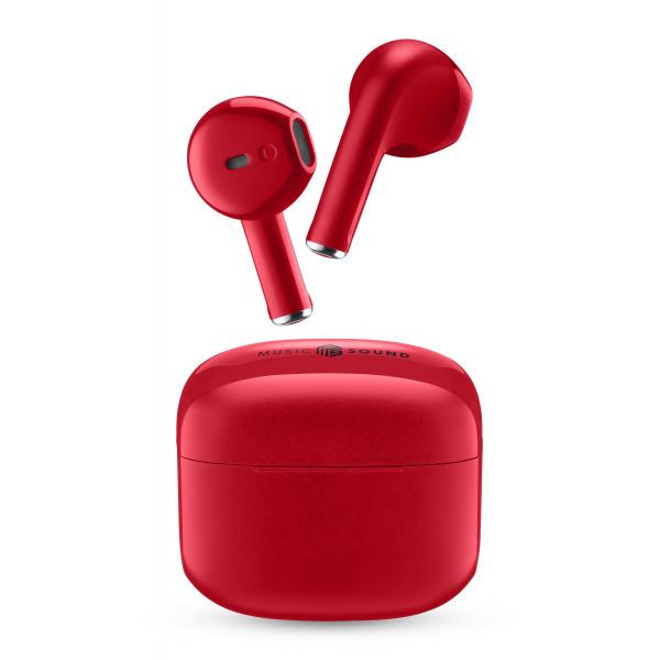 Cellularline MS Auricolari Swag TWS BT Rosso - Disponibile in 2-3 giorni lavorativi