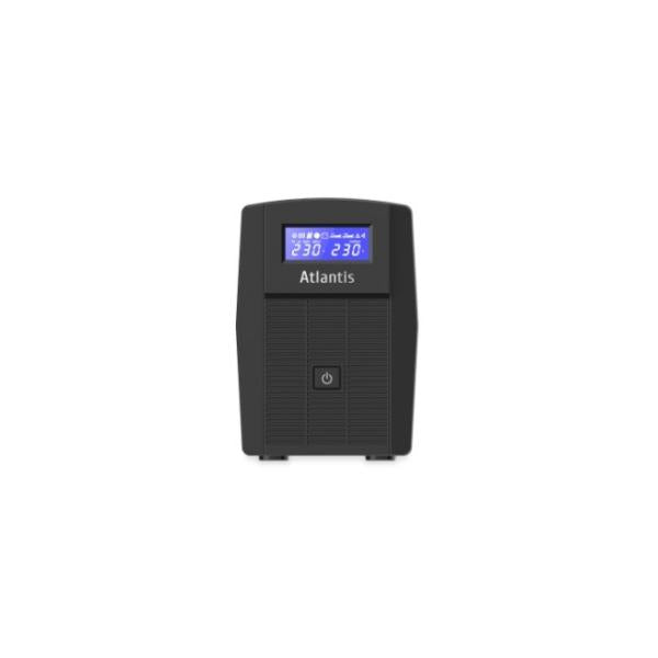 UPS ATLANTIS A03-HP1003 800VA (480W) Sinewave Line Interactive 12V-9Ah Display LCD e LED stato UPS Interfaccia USB-HID 2xSchuko - Disponibile in 3-4 giorni lavorativi