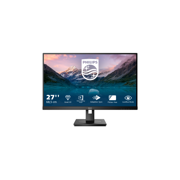 Monitor Nuovo MONITOR PHILIPS LED 27"Wide 2K 275S9JML/00 VA 2560x1440 4ms 300cd/m50.000.000:1 2x2W MM Reg.H PIVOT HDMI DP - Disponibile in 3-4 giorni lavorativi