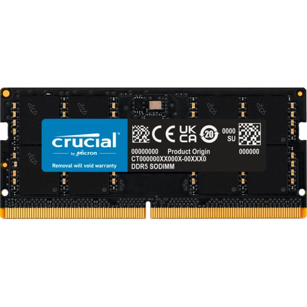 DDR5 x NB SO-DIMM CRUCIAL 32GB 5600MHz - CT32G56C46S5 - Disponibile in 3-4 giorni lavorativi