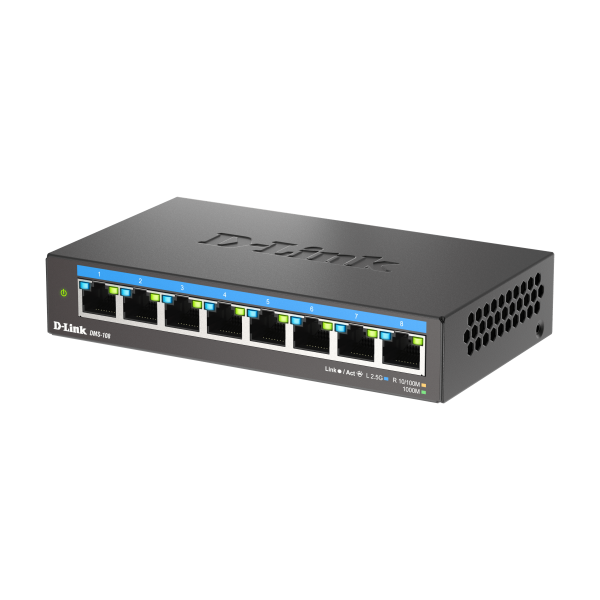 D-LINK SWITCH MULTI-GIGABIT DESKTOP A 8 PORTE DA 2.5 G - Disponibile in 3-4 giorni lavorativi