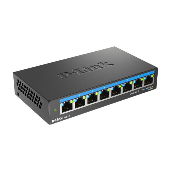 D-LINK SWITCH MULTI-GIGABIT DESKTOP A 8 PORTE DA 2.5 G - Disponibile in 3-4 giorni lavorativi