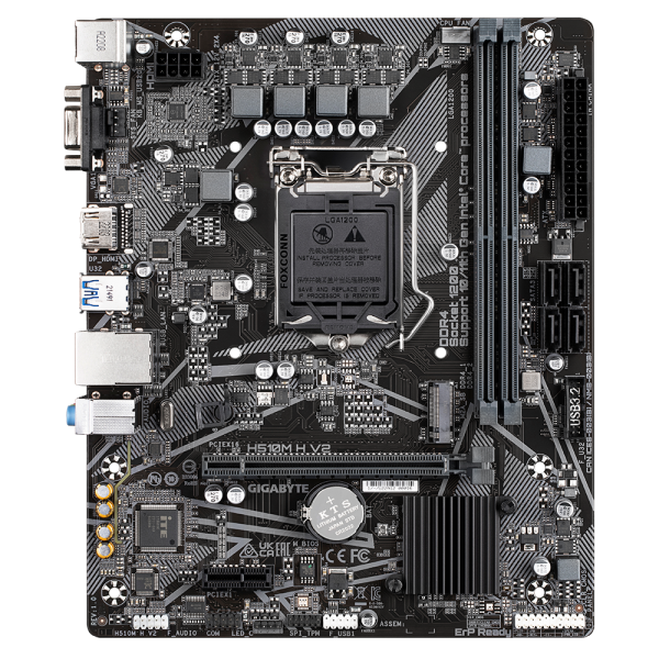 Scheda Madre Gigabyte H510M H V2 Intel Intel H510 LGA1200 LGA 1200 - Disponibile in 3-4 giorni lavorativi