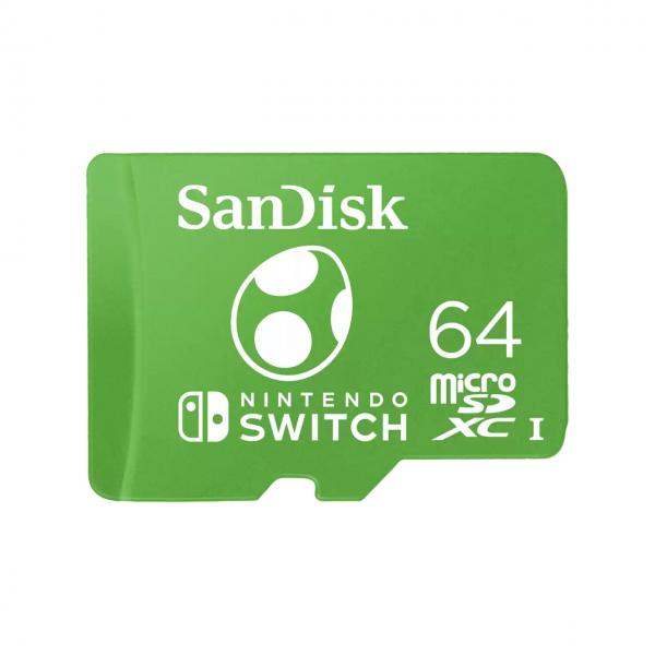 Switch Micro SDXC SanDisk 64GB for Nintendo Switch Yoshi Accessori - Disponibile in 2-3 giorni lavorativi