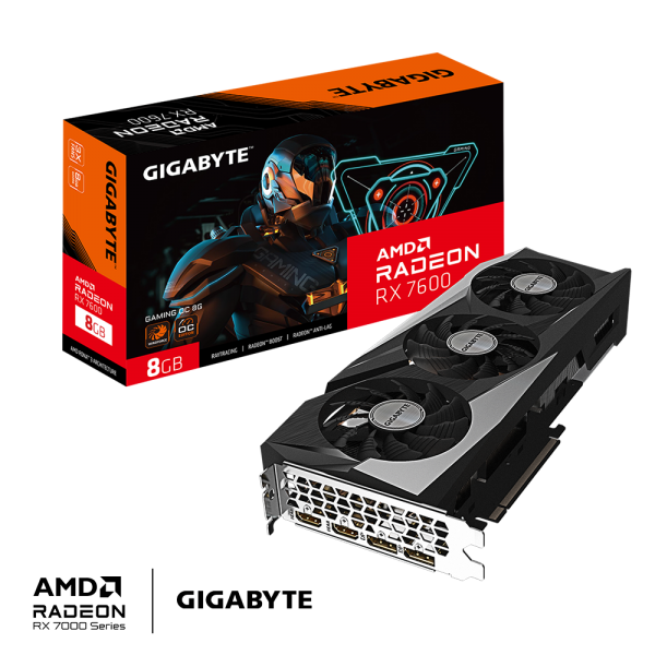 Gigabyte Radeon RX 7600 GAMING OC 8G AMD 8 GB GDDR6 - Disponibile in 6-7 giorni lavorativi