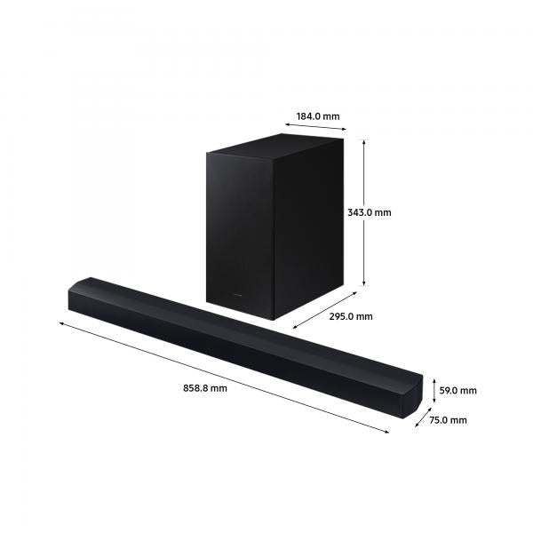 Samsung HW -C440 - 2,1ch Soundbar - 300W - Bluetooth - DTS virtuale: X - Bass Box wireless - Bass Boost - Disponibile in 3-4 giorni lavorativi Samsung