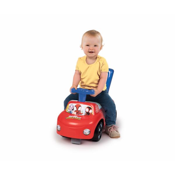 Smoby - Carrier Auto Spydey - Funzione Trotteur - Direzione Wheeering - Disponibile in 3-4 giorni lavorativi