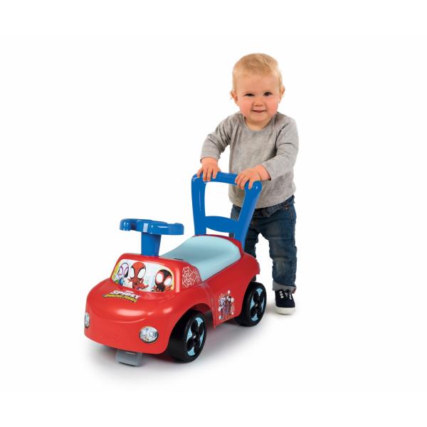 Smoby - Carrier Auto Spydey - Funzione Trotteur - Direzione Wheeering - Disponibile in 3-4 giorni lavorativi