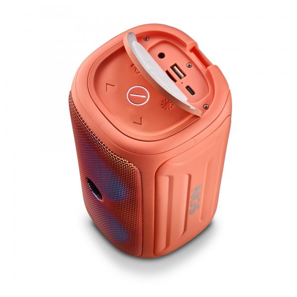 NGS Speaker Roller Beast IPX5 USB/TF/AUX-IN/BT 32W Arancione - Disponibile in 2-3 giorni lavorativi