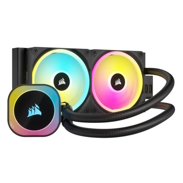 CORSAIR DISSIPATORE ICUE LINK H100I RGB AIO, 240MM RADIATOR, LIQUID CPU COOLER - Disponibile in 3-4 giorni lavorativi