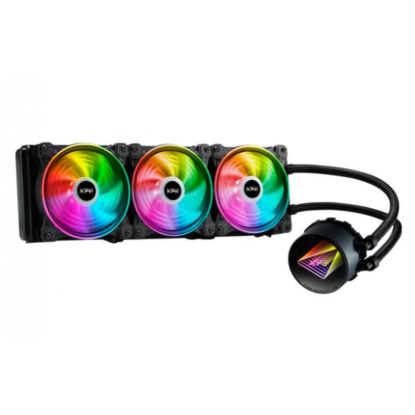 ADATA XPG DISSIPATORE CPU ACQUA LEVANTE X 360 ARGB BLACK RGB MIRROR PUMP HEAD - Disponibile in 3-4 giorni lavorativi