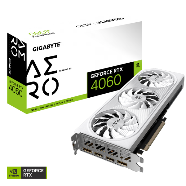 Gigabyte GeForce RTX 4060 AERO OC 8G NVIDIA 8 GB GDDR6 - Disponibile in 6-7 giorni lavorativi