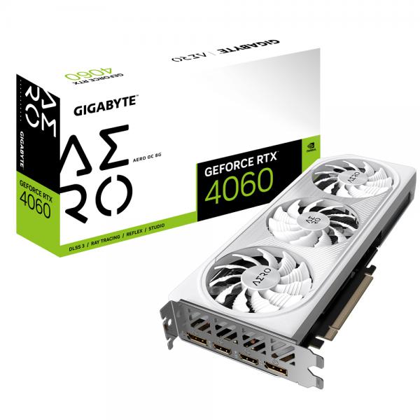 Gigabyte GeForce RTX 4060 AERO OC 8G NVIDIA 8 GB GDDR6 - Disponibile in 6-7 giorni lavorativi