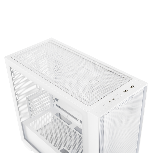 CASE M.TOWER ASUS GAMING A21 USB3.0, PANNELLO NASCONDI CAVI (COMP. CON MB BTF), SIDE PANNEL TRASP - BIANCO - Disponibile in 3-4 giorni lavorativi