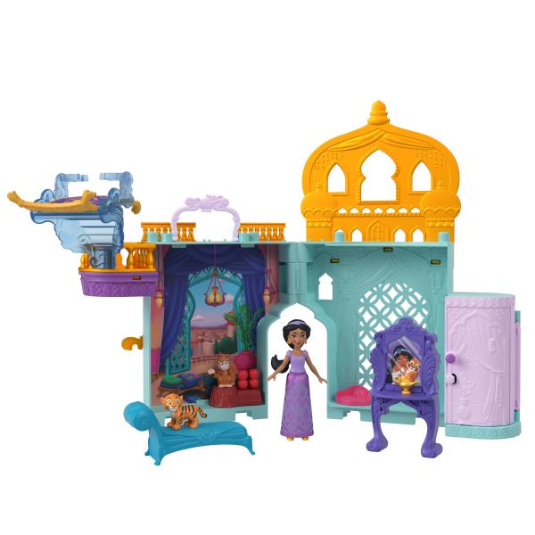 Principesse Disney - Scatola del castello di Jasmine - Figura - 3 anni e più MATTEL - HLW93 - Disponibile in 3-4 giorni lavorativi