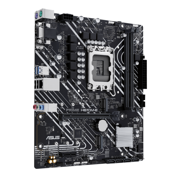 ASUS MB H610, PRIME H610M-E-CSM, LGA 1700, 2DDR5, VGA/DP/HDMI, GLAN, 2M2, 4SATA - Disponibile in 3-4 giorni lavorativi