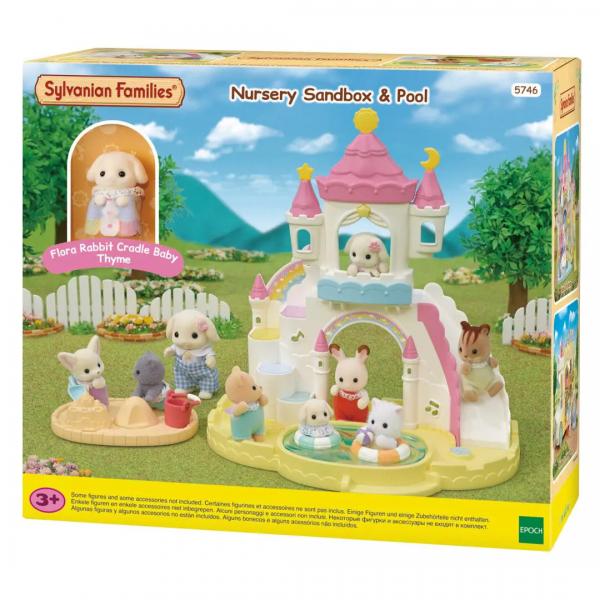 SYLVANIAN FAMILIES 5746 - La sabbiera e la piscina per bambini - Disponibile in 3-4 giorni lavorativi