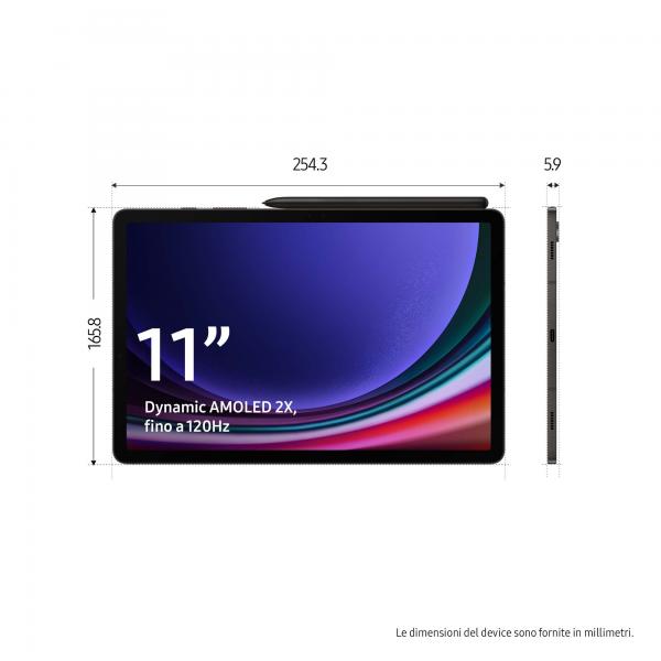 Tablet Nuovo SAMSUNG GALAXY TAB S9 WIFI 128GB 11 - Disponibile in 3-4 giorni lavorativi