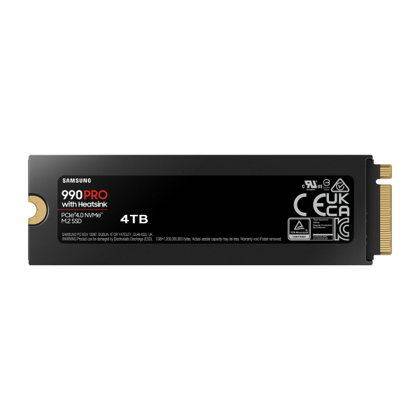 Samsung 990 PRO NVMe 4TB con Dissipatore di calore, SSD interno - Disponibile in 6-7 giorni lavorativi