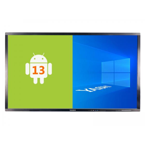 Monitor Touch Nuovo MONITOR INTERATTIVO TOUCH YASHI 75" LY7513 LCD 4K TYPE-C 4GB RAM ANDROID 13, staffa a muro inclusa - Disponibile in 3-4 giorni lavorativi