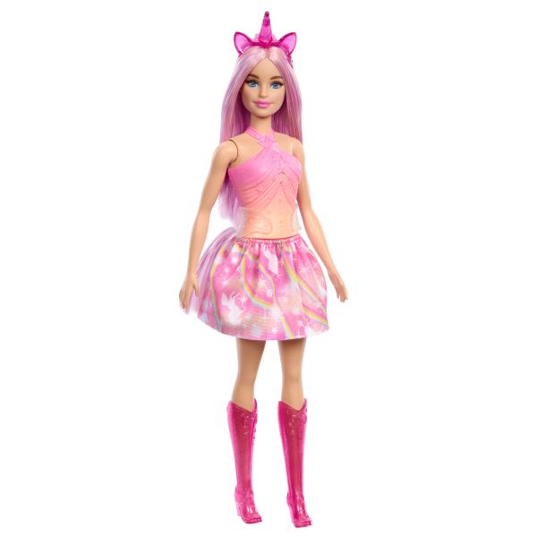 Bambole Barbie Unicorno con capelli fantasia e abiti sfumati HRR13 - Disponibile in 3-4 giorni lavorativi