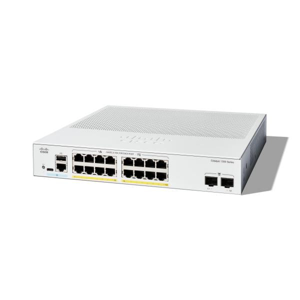 Cisco C1300-16P-2G switch di rete Gestito L2/L3 Gigabit Ethernet (10/100/1000) Bianco - Disponibile in 6-7 giorni lavorativi