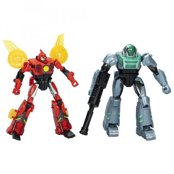 Action Figure Terran Twitch e Robby Malto, Giocattoli interattivi per ragazze e ragazzi, Transformers EarthSpark Cyber-Combiner, dai 6 anni - Disponibile in 3-4 giorni lavorativi