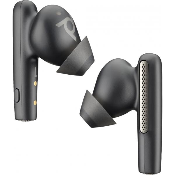 POLY Voyager Free 60 UC Auricolare Wireless In-ear Musica e Chiamate USB tipo-C Bluetooth Nero - Disponibile in 6-7 giorni lavorativi