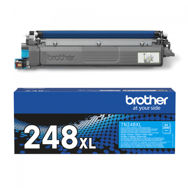 TONER BROTHER TN-248XLC Ciano 2300PP x HL-L3220 HL-L3240 DCP-L3560 MFC-L3740 MFC-L3760 HL-L8230 MFC-L8340 HL-L8240 MFC-L8390 - Disponibile in 3-4 giorni lavorativi