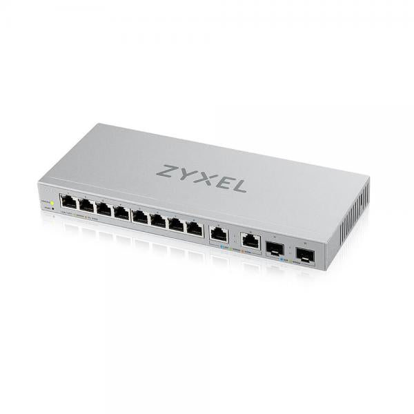 XGS1210-12 - Switch SMART MANAGED, 8 porte Gigabit, 2 porte 2.5GbE, 2 porte SFP+ 10GbE, - Easy Manag per VLAN, QoS - fanless - Disponibile in 3-4 giorni lavorativi