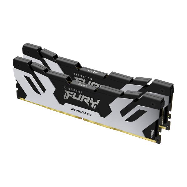 Kingston Technology FURY 96GB 6400MT/s DDR5 CL32 DIMM (Kit da 2) Renegade Silver XMP - Disponibile in 6-7 giorni lavorativi