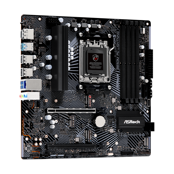 Scheda Madre ASRock B650M PG LIGHTNING AMD AMD B650 AMD AM5 - Disponibile in 3-4 giorni lavorativi