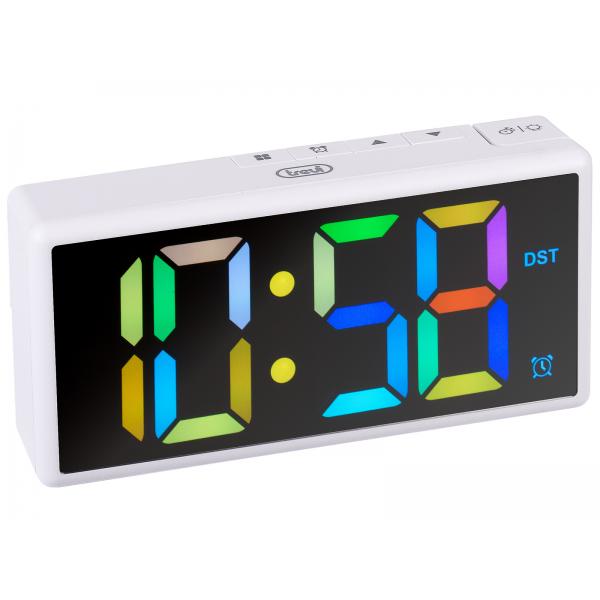 Trevi EC 886 Orologio Sveglia Digitale con Grande Display LED Multicolor - Disponibile in 3-4 giorni lavorativi