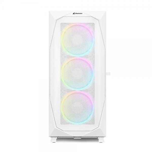 SHARKOON CASE REV300 FULL-TOWER, SIDE GLASS WHITE - Disponibile in 3-4 giorni lavorativi