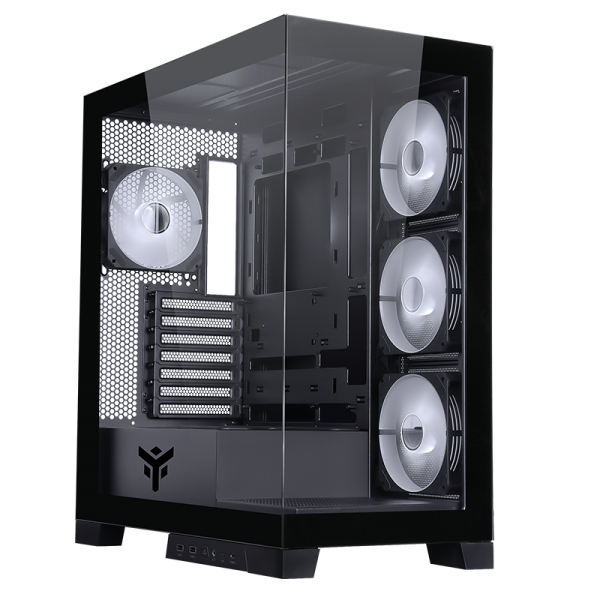 CASE ITEK SHOWBUI 45B - GAMING TOWER, ATX, 4x12cm ARGB fan, 2xUSB3, TYPE-C,SYDE & FRONT PANEL TEMP GLASS - ITGCASB45B - Disponibile in 3-4 giorni lavorativi