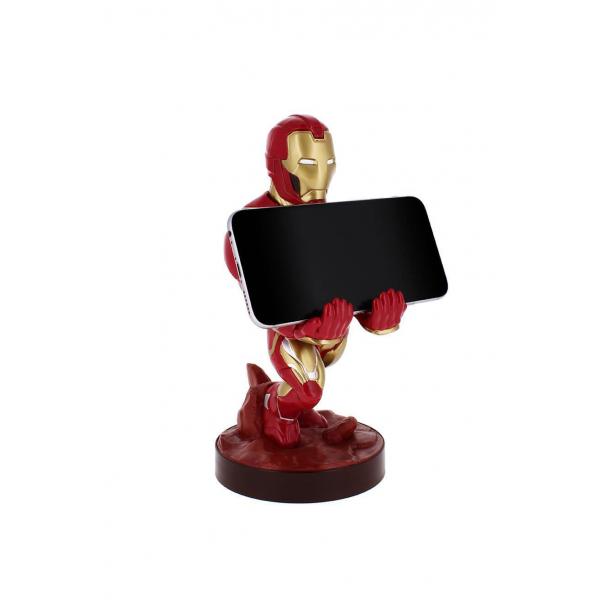 MARVEL AVENGERS IRONMAN EVERGREEN CABLE GUY (porta smartphone/controller + cavo USB 2 metri separato) - Disponibile in 2/3 giorni lavorativi