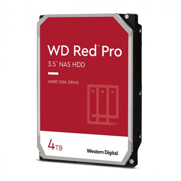 HD WD SATA3 4TB 3.5" RED PRO INTELLIPOWER 256mb cache 7200RPM 24x7 - NAS HARD DRIVE - WD4005FFBX - Disponibile in 3-4 giorni lavorativi