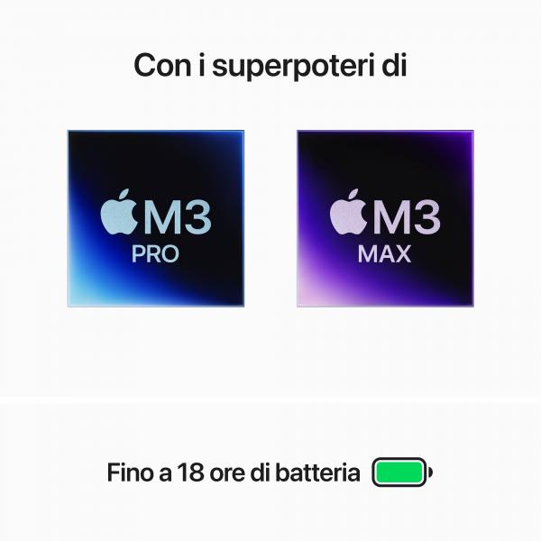 PC Notebook Nuovo NOTEBOOK APPLE MACBOOK PRO 14" APPLE M3 PRO CHIP CON 11-CORE CPU E 14-CORE GPU 512GB SSD SIDERAL BLACK - Disponibile in 3-4 giorni lavorativi