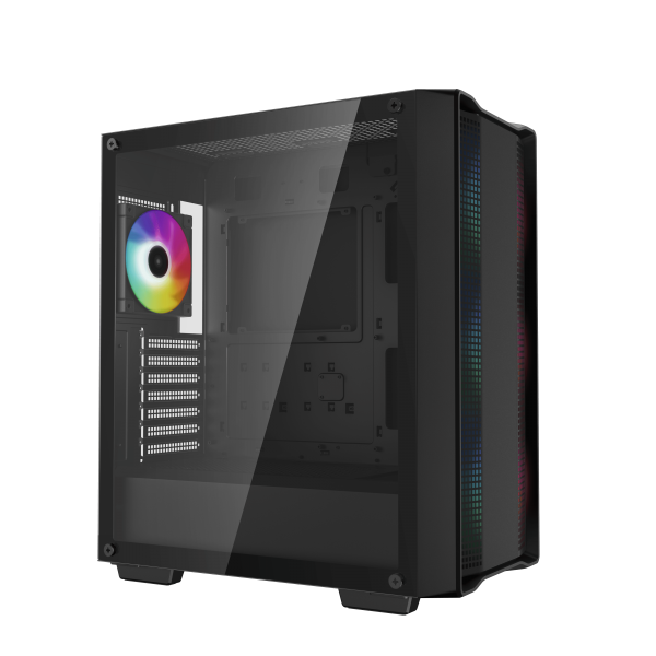 Case PC - DEEPCOOL - CC560 ARGB V2 (Nero) - Tower medio - Formato ATX - Circolazione dell'aria ottimizzata - Disponibile in 3-4 giorni lavorativi