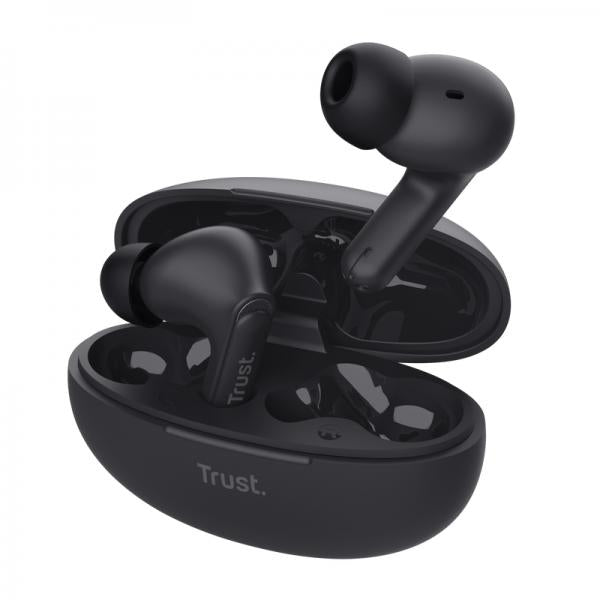 Auricolari in Ear Bluetooth Trust Yavi Nero - Disponibile in 3-4 giorni lavorativi