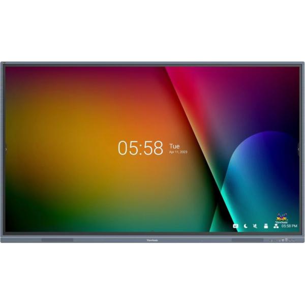 Viewsonic IFP8633-G visualizzatore di messaggi Pannello piatto interattivo 2,18 m (86") LED Wi-Fi 450 cd/m 4K Ultra HD Nero Touch screen Processore integrato Android 11 - Disponibile in 6-7 giorni lavorativi