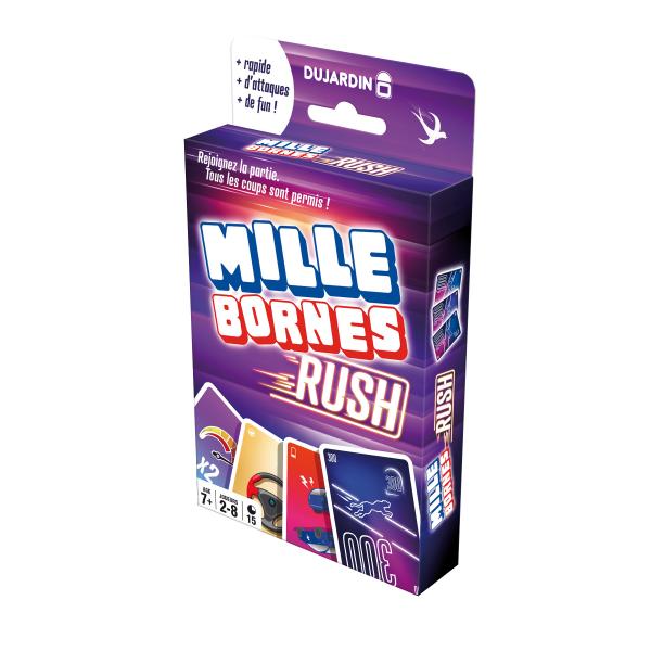 Gioco di carte MILLE BORNES RUSH - DUJARDIN - Per 2 o più giocatori - Dai 7 anni - Disponibile in 3-4 giorni lavorativi