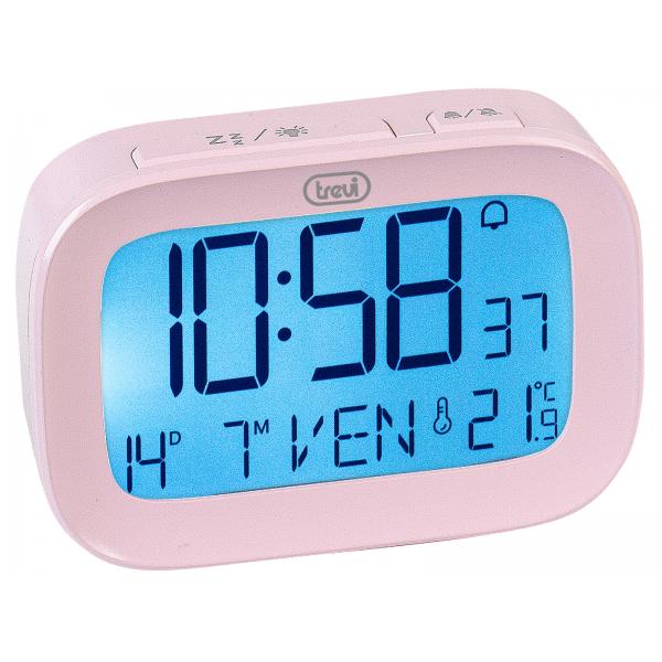 Trevi SLD 3850 Orologio Sveglia Digitale con Termometro Integrato Rosa - Disponibile in 3-4 giorni lavorativi