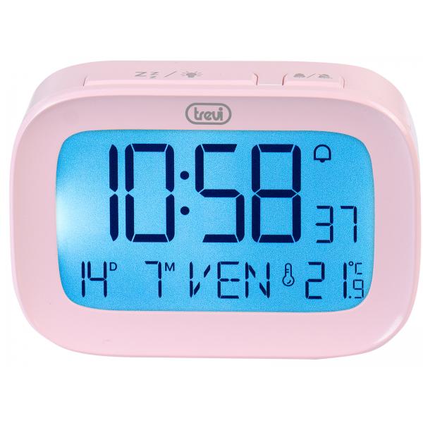 Trevi SLD 3850 Orologio Sveglia Digitale con Termometro Integrato Rosa - Disponibile in 3-4 giorni lavorativi